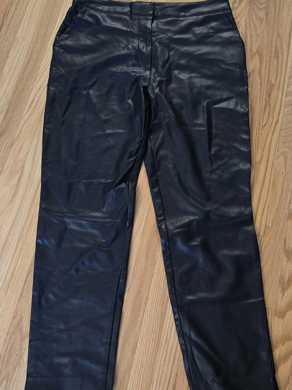 Ever New Black Faux Leather Pants